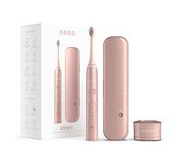 Ordo Sonic+ Electric Toothbrush with Case, Sonic Toothbrushes for Adults, Charging Travel Case, 4 Brushing Modes, Fast Rechargeable Battery, Silicone Polishing, USB Charger, Rose Gold