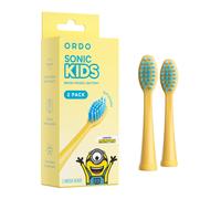 Ordo Sonic Kids Battery Brush Heads - Minions Yellow 2 Pack pack