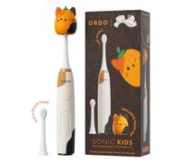 ORDO Sonic Squishmallows Kids Electric Toothbrush, Pumpkin Cam | Rechargeable, 3 Brushing Modes, 2-Min Timer, 5+ Weeks Battery, 2 Brush Heads Included, Gift for Children Ages 4+