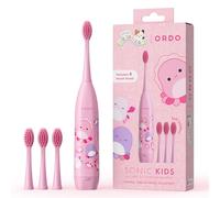 ORDO Squishmallows Kids Electric Toothbrush, 4 Brush Heads, Auggie