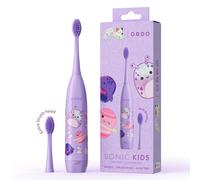 Ordo Squishmallows Sonic Kids Battery Electric Toothbrush, Ages 4+, Soft Bristles For Delicate Teeth, Dentist-Approved Technology, Two Brush Heads Included, Daxxon Purple