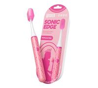 ORDO Wicked Sonic Edge Rechargeable Electric Toothbrush for Adults, Compact Sonic Toothbrush with USB-C, 6+ Weeks Battery, Travel Cap, 1 Brush Head & Cable (Popular Pink)