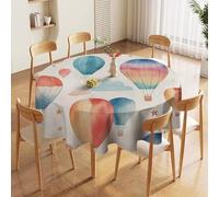 ORDOBO 3D Printed Tablecloth - Abstract Patterns Fashion Table Protect Cover Waterproof Wipeable For Kitchen Dinner Garden Dining Home Decoration 177X177Cm