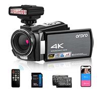 ORDRO AE8 4K Video Camera 1080P 60FPS Infrared Digital Camera Ghost Hunting Camera with IR Night Light for Vlog YouTube