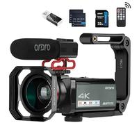 ORDRO Camcorder 4K with IR Night Vision Video Camera 30X Digital Zoom 3.5" Touchscreen Wifi Vlogging Camera for YouTube