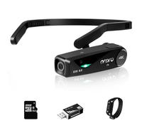 ORDRO EP6Plus Head Mounted Camera 4K Video Camcorder, Wearable FHD 1080P 60FPS Hands-Free Vlog Camera with WiFi APP Control