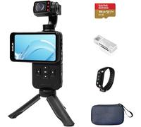 ORDRO M5 Handheld Camera Combo, 3-Axis Stabilisation Video Camcorder, Portable IR Night Vision WiFi Vlogging Camera with 120° Wide Angle, Face Tracking, Digital Vlog Camera for YouTube