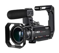 ORDRO Z20 Camcorder Full HD 1080P 30FPS 24MP 3.0 Inch IPS Touchscreen IR Night Vision Video Camera with Microphone, Wide Angle Lens and Camera Holder