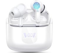 Ordtop Wireless Earbuds, Bluetooth 5.3 Headphones 2025 Headphones in Ear, 4 ENC Noise Cancelling Mic Ear buds, 40H Deep Bass Wireless Earphones IP7 Waterproof Earphones USB-C, LED Display
