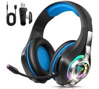 Ordtop Wireless Gaming Headset with Bluetooth 5.4 for PC/PS5/PS4, 6D Stereo