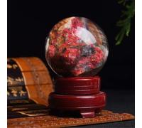 ore Cinnabar Ball Golden Purple Sand high Content Gold Ornaments Crystal,60mm
