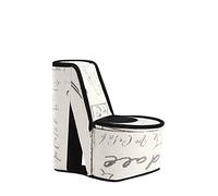 Ore International Stencil High Heel Shoe Hidden Jewelry Box, Polyurethane, Letter Print, 9"