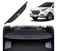 OREALTOOL Black Retractable Cargo Cover Luggage Shade Shield compatible with IX35 2010-2017 Rear Boot Trunk Parcel Load Shelf Shielding Security Panel Roller Blind