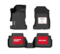 orealtrend Car Mats Replacement for Floor Liners Subaru Impreza 2017 2018 2019 2020 2021 Heavy Duty All Weather Guard Black Front and Rear Car Carpet-Custom Fit-Tough/Durable/Odorless