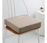 OREAMY Memory Foam Chair Pad, 45x45x8cm, Brown, Luxury Large Seat Pads, Non Slip, Dining Chair, Garden, Office, Kitchen Chair Cushion