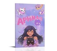 OREAUORN Aphmau Series Mystery（4） Poster Wall Art Canvas Cover Aesthetic Vintage Poster Decorative Painting for Living Room Bed Room 08x12inch(20x30cm) Frame-style