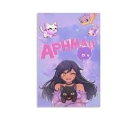OREAUORN Aphmau Series Mystery（4） Poster Wall Art Canvas Cover Aesthetic Vintage Poster Decorative Painting for Living Room Bed Room 08x12inch(20x30cm) Unframe-style
