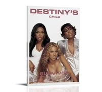 OREAUORN Destiny's Child Survivor Poster Wall Art Canvas Cover Aesthetic Vintage Poster Decorative Painting for Living Room Bed Room 08x12inch(20x30cm) Frame-style
