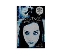 OREAUORN Evanescence Fallen Poster Wall Art Canvas Cover Aesthetic Vintage Poster Decorative Painting for Living Room Bed Room 12x18inch(30x45cm) Unframe-style