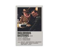 OREAUORN Inglourious Basterds Movie Poster Wall Art Canvas Cover Aesthetic Vintage Poster Decorative Painting for Living Room Bed Room 12x18inch(30x45cm) Unframe-style
