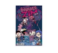 OREAUORN Invader Zim Vol 3（2） Poster Wall Art Canvas Cover Aesthetic Vintage Poster Decorative Painting for Living Room Bed Room 12x18inch(30x45cm) Unframe-style-8