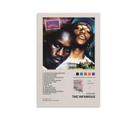 OREAUORN Mobb Deep The Infamous Poster Wall Art Canvas Cover Aesthetic Vintage Poster Decorative Painting for Living Room Bed Room 12x18inch(30x45cm) Unframe-style