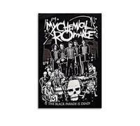 OREAUORN My Chemical Romance The Black Parade Is Dead Poster Wall Art Canvas Cover Aesthetic Vintage Poster Decorative Painting for Living Room Bed Room 08x12inch(20x30cm) Unframe-style