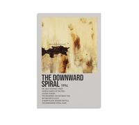 OREAUORN Nine Inch Nails The Downward Spiral Poster Wall Art Canvas Cover Aesthetic Vintage Poster Decorative Painting for Living Room Bed Room 16x24inch(40x60cm) Unframe-style