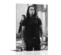 OREAUORN Ronnie Radke（3） Poster Wall Art Canvas Cover Aesthetic Vintage Poster Decorative Painting for Living Room Bed Room 12x18inch(30x45cm) Frame-style-2