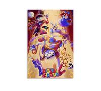 OREAUORN The Amazing Digital Circus(4) Poster Wall Art Canvas Cover Aesthetic Vintage Poster Decorative Painting for Living Room Bed Room 12x18inch(30x45cm) Unframe-style