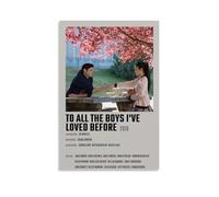 OREAUORN To All The Boys I've Loved Before Poster Wall Art Canvas Cover Aesthetic Vintage Poster Decorative Painting for Living Room Bed Room 12x18inch(30x45cm) Unframe-style
