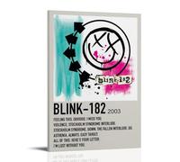 OREAUORN Travis Barker Blink 182 Poster Wall Art Canvas Cover Aesthetic Vintage Poster Decorative Painting for Living Room Bed Room 08x12inch(20x30cm) Frame-style