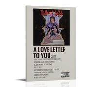OREAUORN Trippie Redd A Love Letter to You Poster Wall Art Canvas Cover Aesthetic Vintage Poster Decorative Painting for Living Room Bed Room 16x24inch(40x60cm) Frame-style