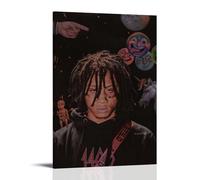 OREAUORN Trippie Redd Poster Wall Art Canvas Cover Aesthetic Vintage Poster Decorative Painting for Living Room Bed Room 16x24inch(40x60cm) Frame-style