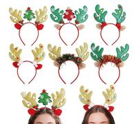 Orecchie Di Renna, Copricapo Di Feltro Con Corna Per Donne | Fascia Per Capelli Per Le Feste Natalizie - Cerchietto Natalizio Per Ragazze E Adulti, Accessorio Natalizio Per Feste Vacanze Cosplay