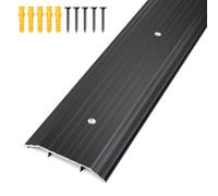 Orechic 4″Wide Sturdy Thicken Aluminum Threshold Strip, Stylish Floor Transition Strip Door Threshold for Commercial High Traffic Places, Size 36in×4in×0.5in (Black)