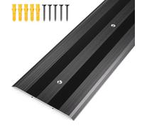 Orechic 5″Wide Sturdy Thicken Aluminum Threshold Strip, Stylish Floor Transition Strip Door Threshold for Commercial High Traffic Places, Size 36in×5in×0.25in (Black)
