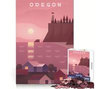 Oregon 1000 Piece Teenager Puzzles Recall Power Serene Escape Precise Edges Birthday Present size 38x52cm