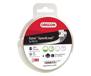 Oregon 24-595-03 2.4 mm x 7 m Large Gator SpeedLoad Replacement Trimmer Line Disc - White (Pack of 3)