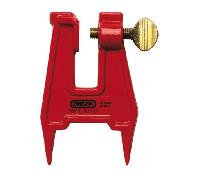 Oregon Chainsaw Filing Stump Vise For Sharpening Saw Chain, Professional Sharpening Clamp for Chainsaw Maintenance, Compatible with all Models (26368A), Red