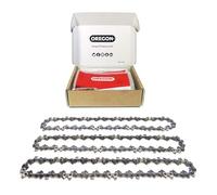 Oregon 3-Pack Chainsaw Chain 3/8" LP Pitch, .050" (1.3 mm) Gauge for 16" (40cm) Bar, 57 Drive Links - Low-kickback Chainsaw Chain, Fits Titan, Ryobi, Hawksmoor, Ferrex and more