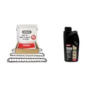 Oregon 3-Pack Chainsaw Chain and Bio Oil - 3/8" LP Pitch, .050" (1.3 mm) Gauge for 14" (35cm) Bar, 52 Drive Links - Fits Husqvarna, Ryobi, Bosch, Einhell, Dolmar, Ferrex and More + Bio Chain Oil 1L