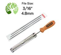 OREGON 3x Round Files Holder Guide 3/16 4.8mm - Chainsaw Chain Filing Sharpening