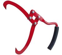 Oregon 536306 Tongs for Lifting Logs with Non-Slip Handle, Red, 26 cm