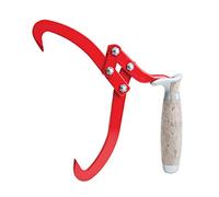 Oregon 536321 18 cm Tongs for Lifting Logs with Non-Slip Leather Handle , Red