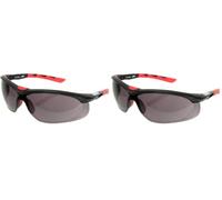 Oregon 572797 Safety Glasses with Protection Against Impact (EN166), UV Filter (EN170) and Solar Filter (EN172), Black (Pack of 2)