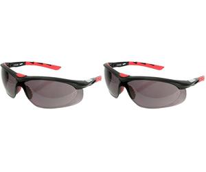 Oregon 572797 Safety Glasses with Protection Against Impact (EN166), UV Filter (EN170) and Solar Filter (EN172), Black (Pack of 2)