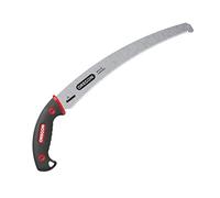 Oregon (600136)Curved Premium Japanese High-Carbon Steel Hand Saw, Rust Proof Forestry/Pruning/Cutting Tool, Curved Blade with Scabbard Safety Sheath ,Red,13"