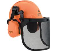 Oregon 675100 Protect Chainsaw Safety Helmet with Ear Muff and Mesh Visor