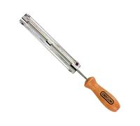 OREGON 7/32-Inch (5.5 mm) Chainsaw File and Holder with Angle Guides to Sharpen 3/8", .404" Chainsaw Chains (Q13252C)